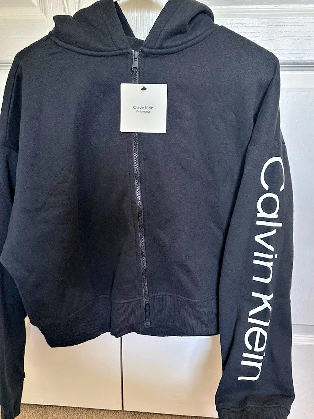 Calvin Klein Performance Black Zip Hoodie NWT Size Small